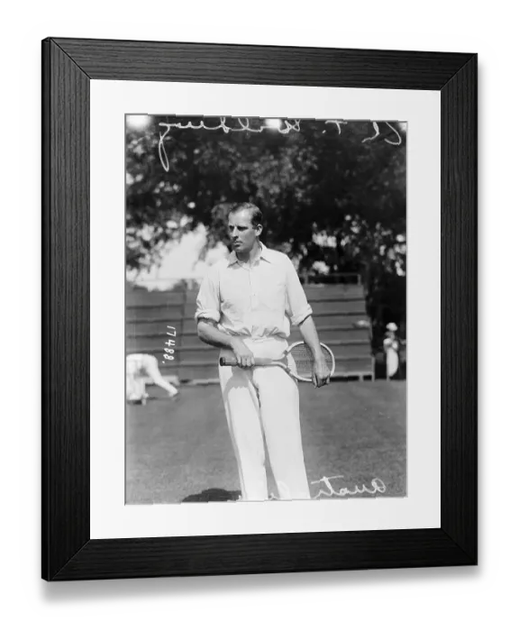 Framed Print : Anthony Wilding with Tennis Racquet Framed Print : Anthony Wilding with Tennis Racquet