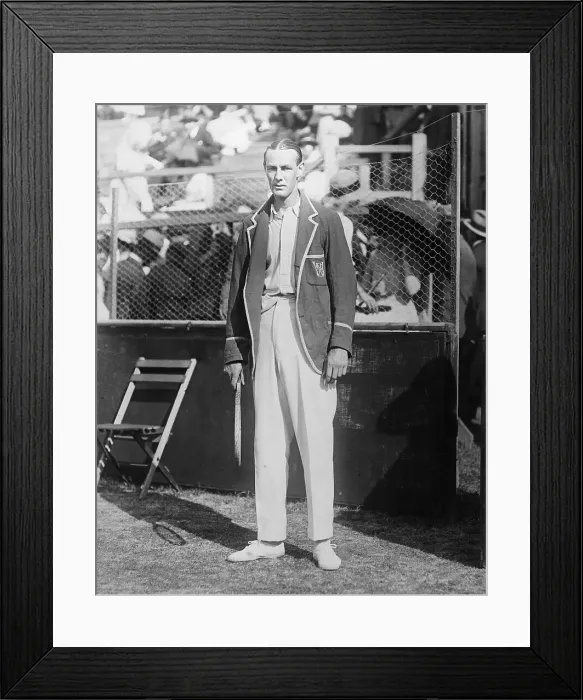 Framed Print : Australian Tennis Player J.O. Anderson Framed Print : Australian Tennis Player J.O. Anderson