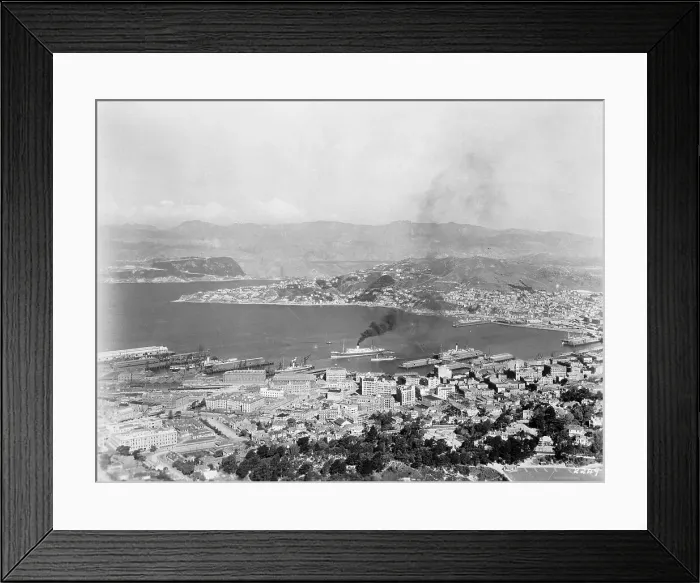 Framed Print : Harbor at Wellington of New Zealand