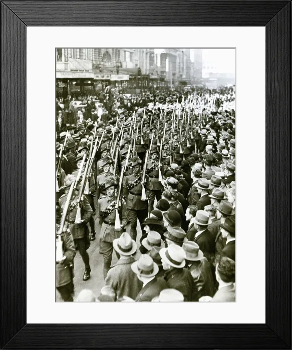 Framed Print : Soldiers Marching