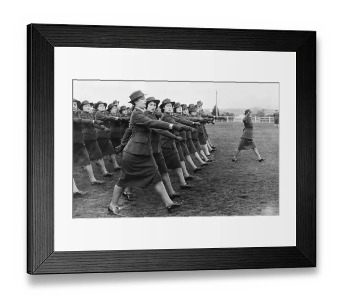 Framed Print : Members Of Australian Women's Auxiliary Framed Print : Members Of Australian Women's Auxiliary