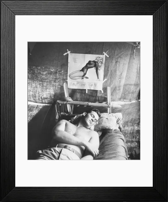 Framed Print : Captain Sleeping Below Pinup Framed Print : Captain Sleeping Below Pinup