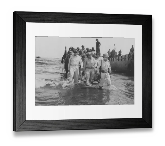 Framed Print : MacArthur Returning to Philippines Framed Print : MacArthur Returning to Philippines