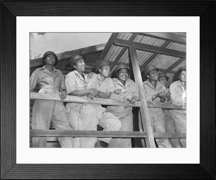 Framed Print : Nurses Standing on Porch Framed Print : Nurses Standing on Porch