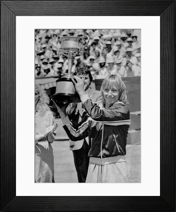 Framed Print : Martina Navratilova Wins Australian Open Framed Print : Martina Navratilova Wins Australian Open