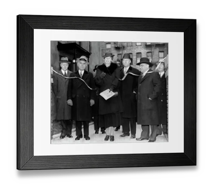 Framed Print : Eleanor Roosevelt Opens Low Rental Housing Project Framed Print : Eleanor Roosevelt Opens Low Rental Housing Project