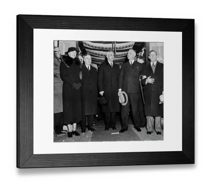 Framed Print : Eleanor And Franklin D Roosevelt In New Jersey Framed Print : Eleanor And Franklin D Roosevelt In New Jersey