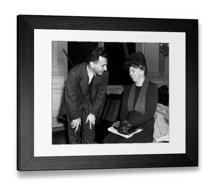 Framed Print : Eleanor Roosevelt And Joseph lash Framed Print : Eleanor Roosevelt And Joseph lash