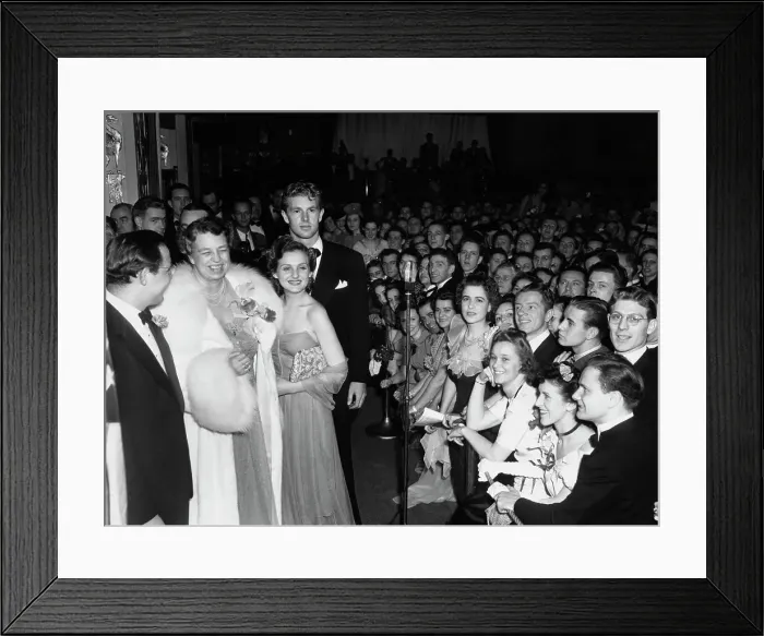 Framed Print : Eleanor Roosevelt At President's Birthday Ball Framed Print : Eleanor Roosevelt At President's Birthday Ball