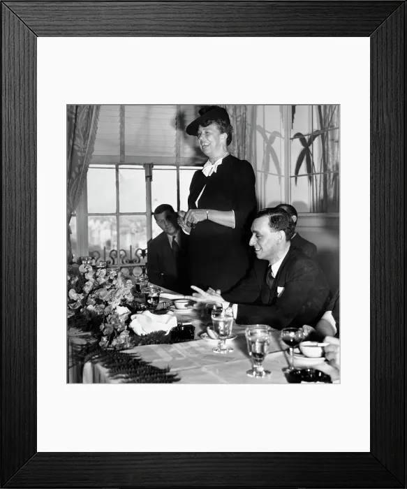 Framed Print : Eleanor Roosevelt At Foreign Correspondents Luncheon Framed Print : Eleanor Roosevelt At Foreign Correspondents Luncheon