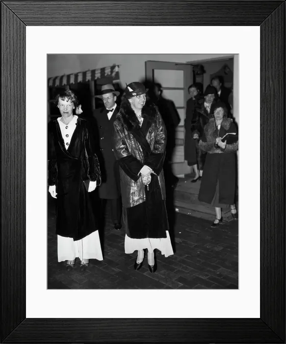 Framed Print : Amelia Earhart And Eleanor Roosevelt Framed Print : Amelia Earhart And Eleanor Roosevelt