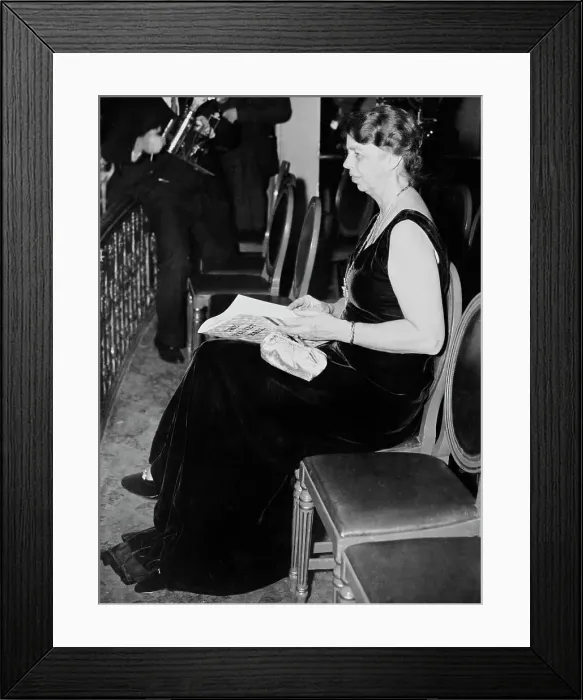 Framed Print : Eleanor Roosevelt At Velvet Ball Framed Print : Eleanor Roosevelt At Velvet Ball