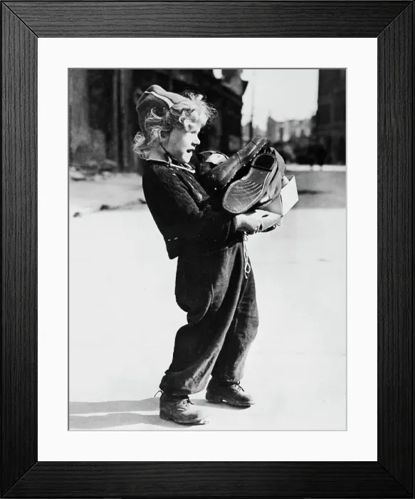 Framed Print : German Girl With Shoes Framed Print : German Girl With Shoes