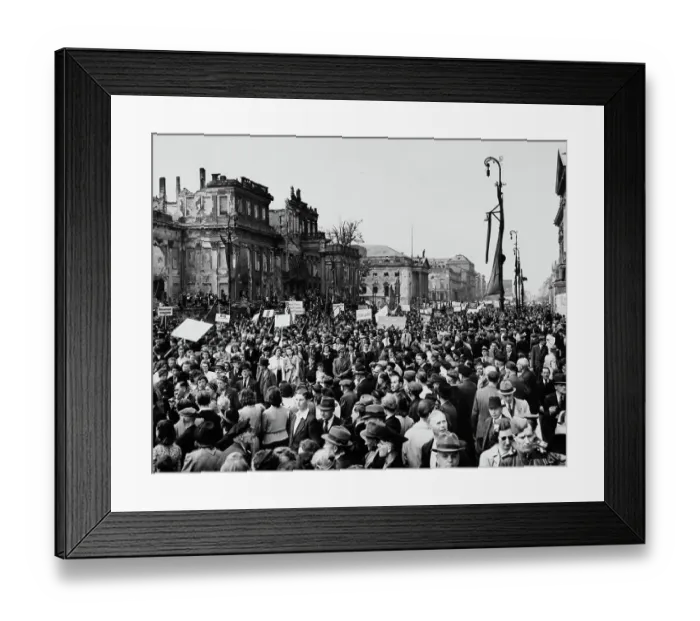 Framed Print : May Day Parade In Berlin Framed Print : May Day Parade In Berlin