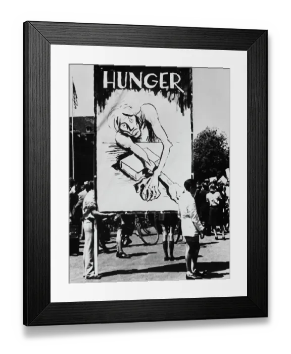 Framed Print : Hunger Protest In Munich Framed Print : Hunger Protest In Munich