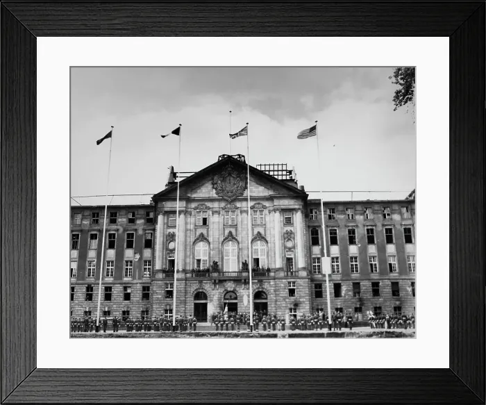 Framed Print : Allied Control Council Ceremony Framed Print : Allied Control Council Ceremony