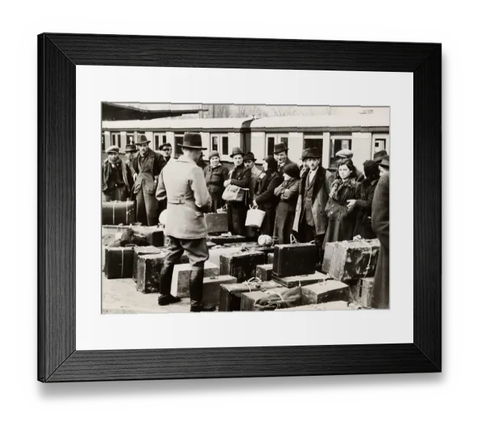 Framed Print : Italian Agricultural Workers In Berlin Framed Print : Italian Agricultural Workers In Berlin