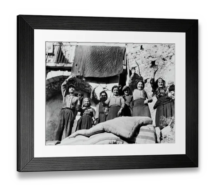 Framed Print : Italians Welcome French Soldiers Framed Print : Italians Welcome French Soldiers