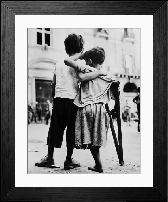 Framed Print : Two Boys In Naples Framed Print : Two Boys In Naples