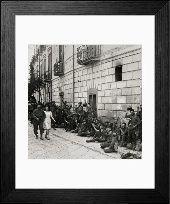 Framed Print : American Troops In Naples Framed Print : American Troops In Naples