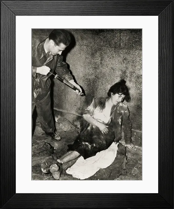 Framed Print : Disinfection During Typhus Epidemic Framed Print : Disinfection During Typhus Epidemic