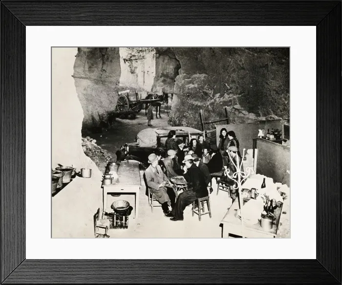 Framed Print : Cave Bomb Shelter Framed Print : Cave Bomb Shelter