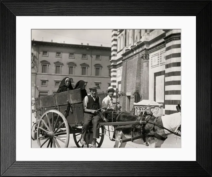 Framed Print : Nuns Riding On A Cart Framed Print : Nuns Riding On A Cart
