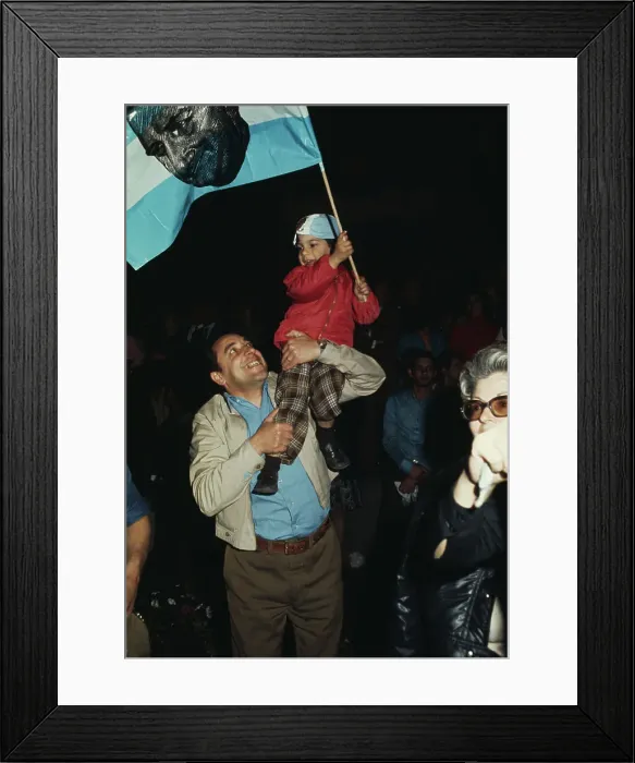 Framed Print : Argentina Election Celebrations Framed Print : Argentina Election Celebrations