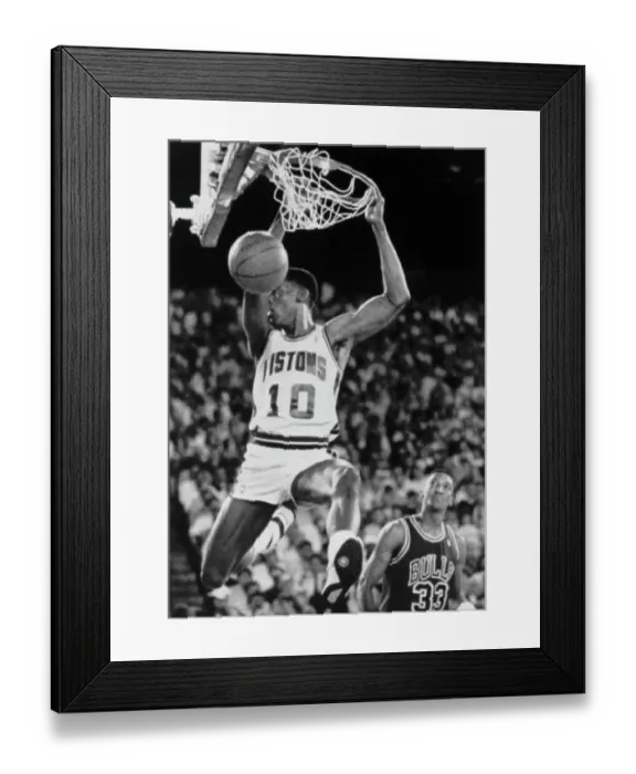 Framed Print : Pistons vs. Bulls Framed Print : Pistons vs. Bulls