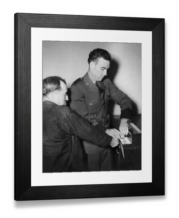 Framed Print : Boarder Patrol Officer