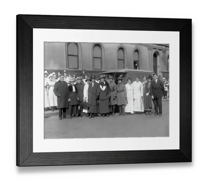 Framed Print : Women Doctors on Their Way to France Framed Print : Women Doctors on Their Way to France