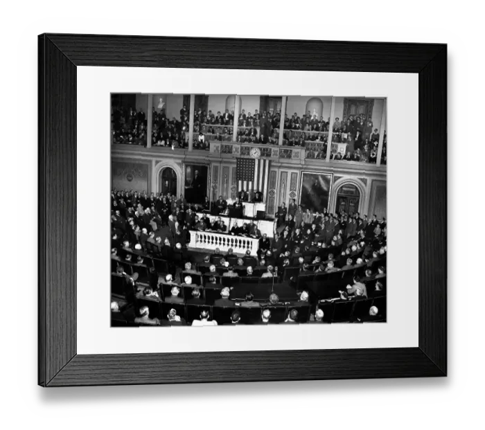 Framed Print : Harry S. Truman Addresses Congress Framed Print : Harry S. Truman Addresses Congress