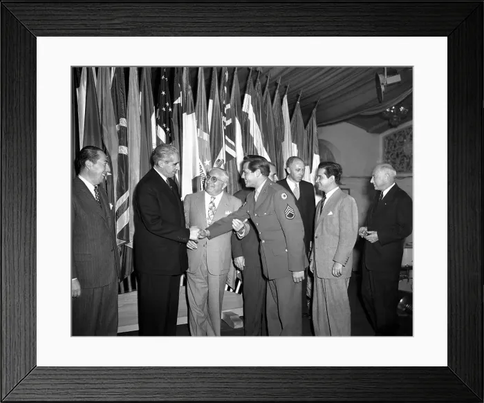 Framed Print : Desi Arnaz in Army Uniform Framed Print : Desi Arnaz in Army Uniform