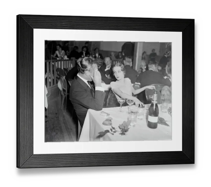 Framed Print : Milton Holden Sitting With Mrs. Allan A Ryan Jr. at Social Whirl Framed Print : Milton Holden Sitting With Mrs. Allan A Ryan Jr. at Social Whirl