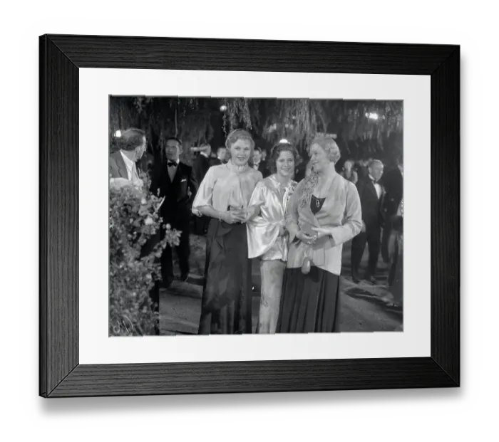 Framed Print : Portrait of Ginger Rogers, Phyllis Fraser and Mrs. Rogers Framed Print : Portrait of Ginger Rogers, Phyllis Fraser and Mrs. Rogers