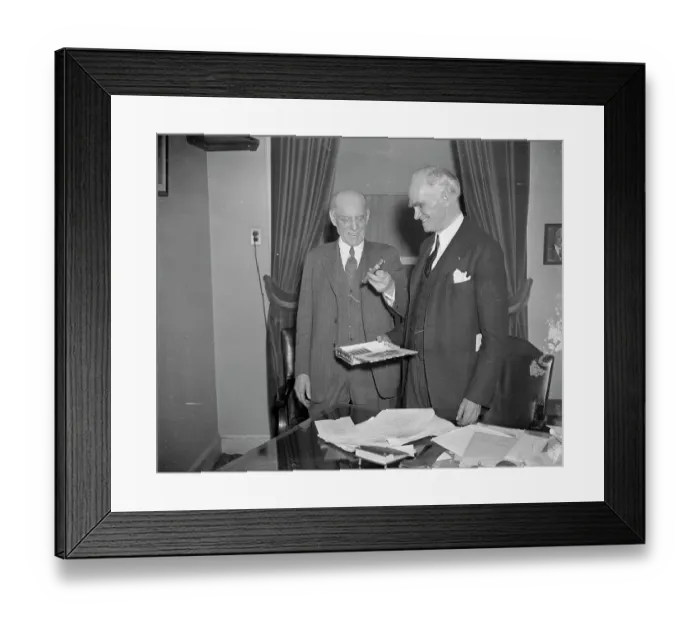 Framed Print : Joseph W. Byrns and Edward T. Taylor Framed Print : Joseph W. Byrns and Edward T. Taylor
