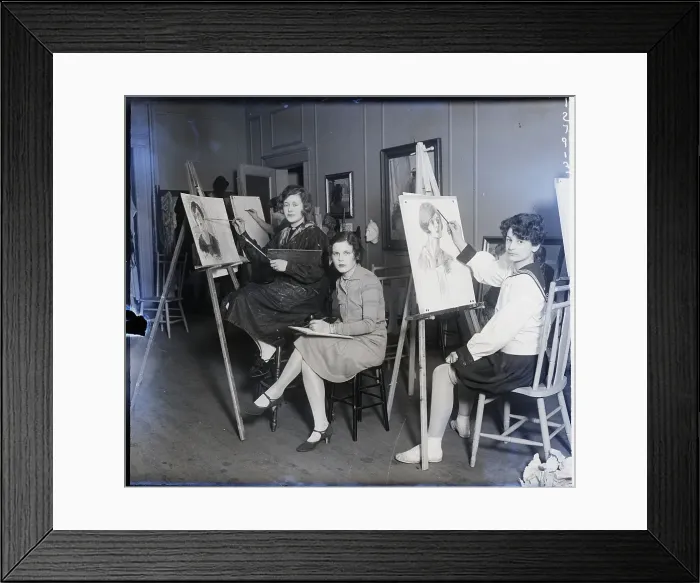 Framed Print : Art School For Women, 1927 Framed Print : Art School For Women, 1927