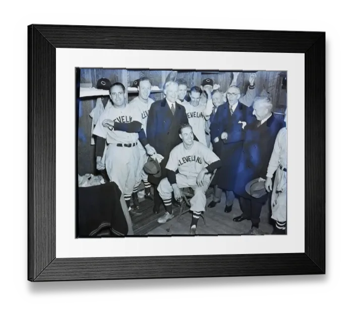 Framed Print : Cleveland Indians Team Around Bob Feller Framed Print : Cleveland Indians Team Around Bob Feller