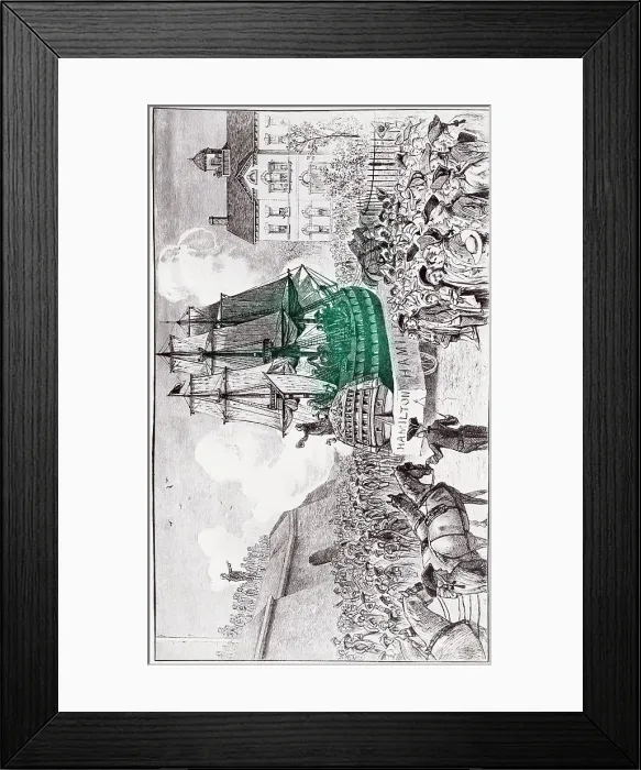 Framed Print : Ship Sailing Past Fort Framed Print : Ship Sailing Past Fort