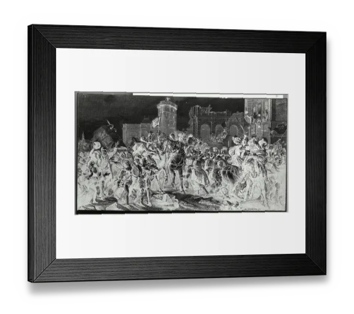 Framed Print : Entrance Of Henry Iv Into Paris Framed Print : Entrance Of Henry Iv Into Paris