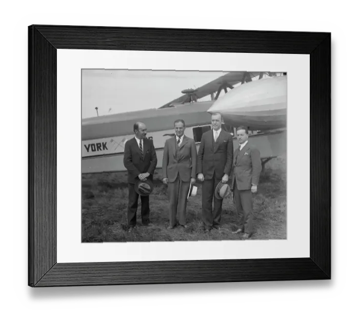 Framed Print : Portrait of Igor Sikorsky and Colleagues Framed Print : Portrait of Igor Sikorsky and Colleagues