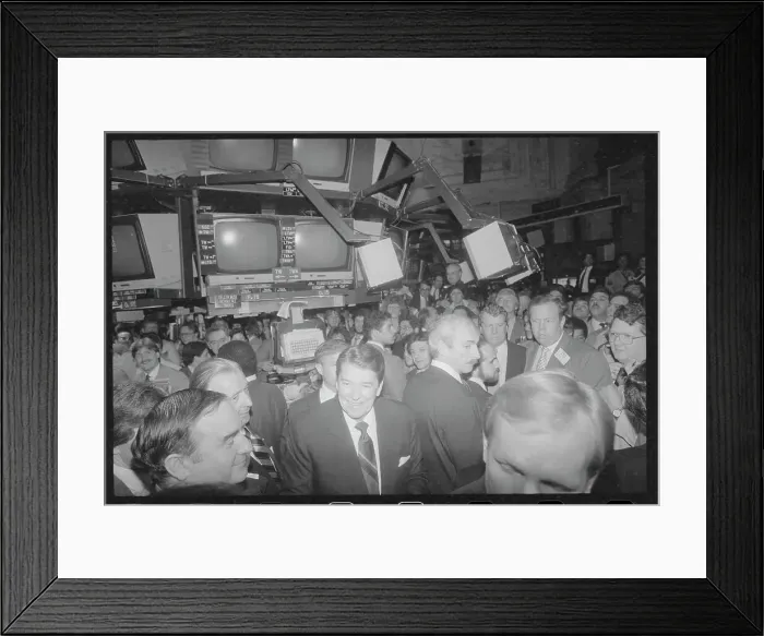 Framed Print : President Ronald Reagan Visiting Stock Exchange Framed Print : President Ronald Reagan Visiting Stock Exchange