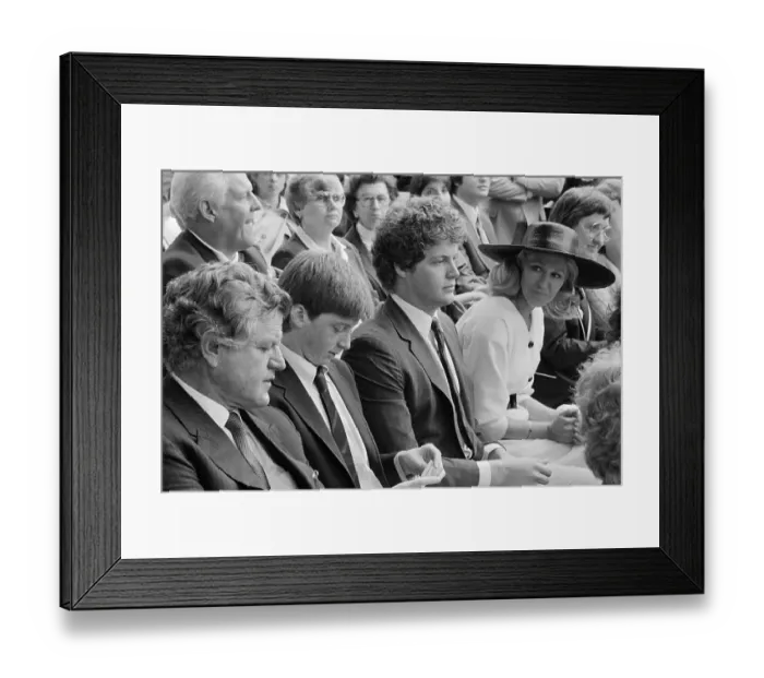 Framed Print : Edward Kennedy Sr. and Family Attending His Daughter's Graduation Framed Print : Edward Kennedy Sr. and Family Attending His Daughter's Graduation