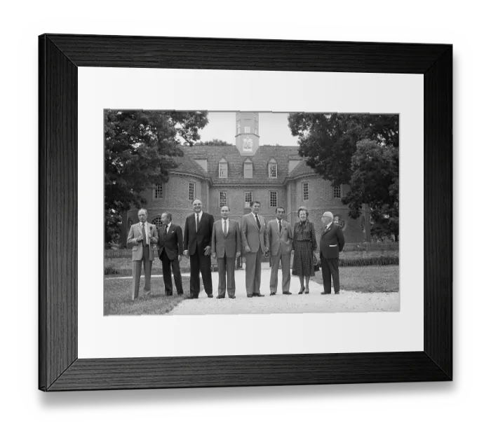 Framed Print : President Reagan Posing with World Leaders Framed Print : President Reagan Posing with World Leaders