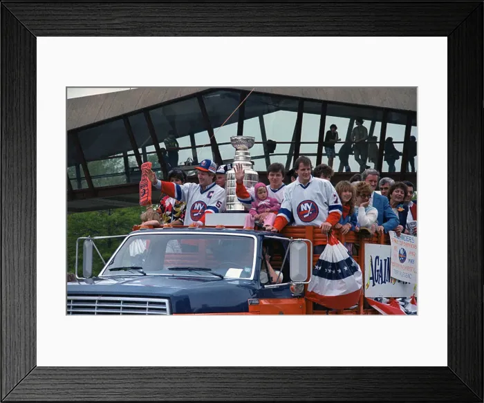 Framed Print : Stanley Cup Winners on Back of Truck Framed Print : Stanley Cup Winners on Back of Truck