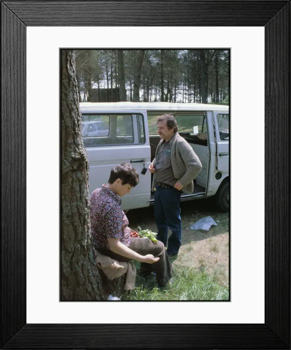 Framed Print : Lech Walesa and His Wife