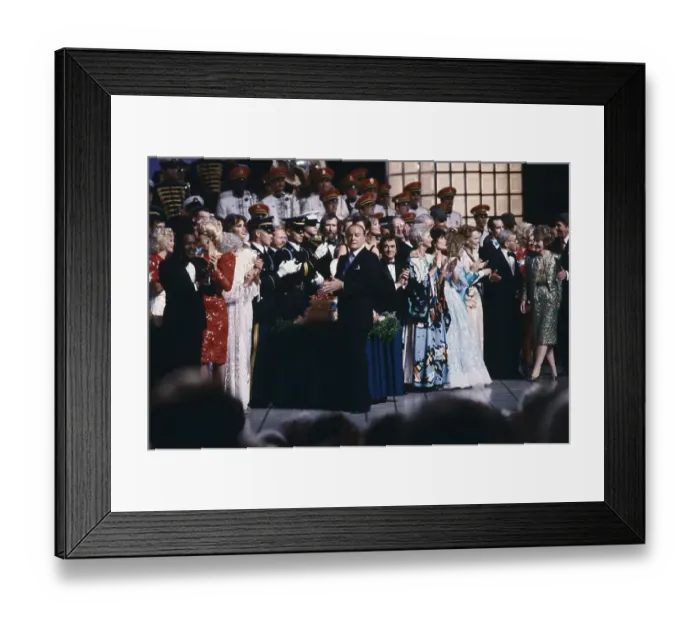 Framed Print : Bob Hope and Stage Full of Performers at His Birthday Bash Framed Print : Bob Hope and Stage Full of Performers at His Birthday Bash