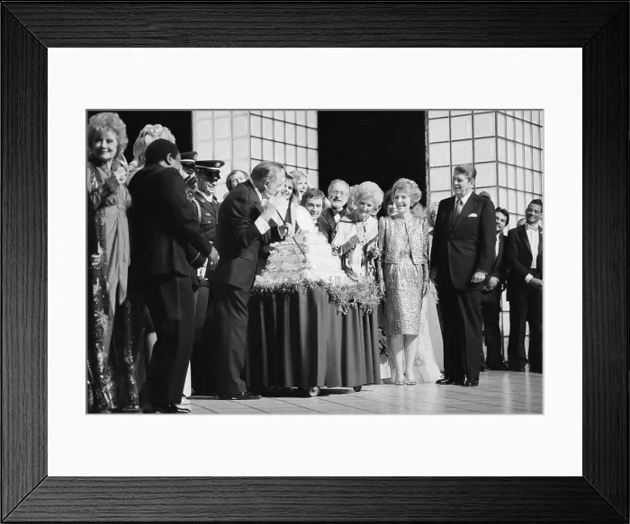 Framed Print : Bob Hope Cutting Birthday Cake Framed Print : Bob Hope Cutting Birthday Cake
