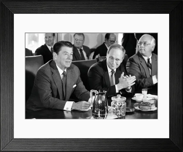 Framed Print : President Reagan and Dick Cheney