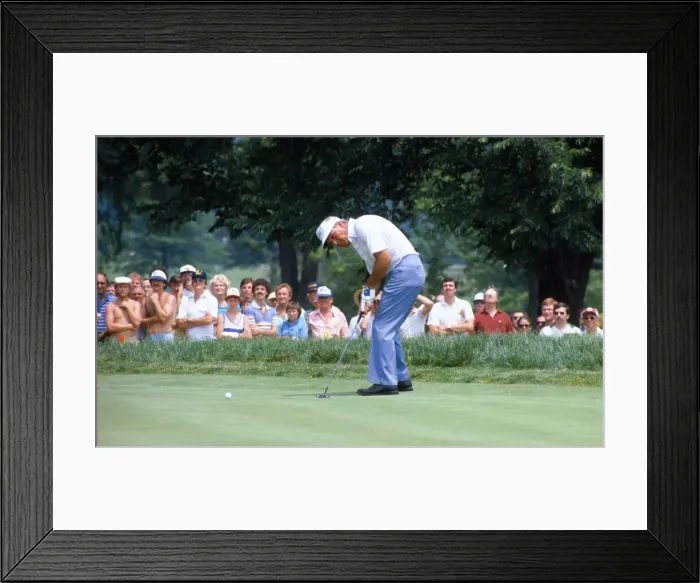 Framed Print : Arnold Palmer Putting Framed Print : Arnold Palmer Putting